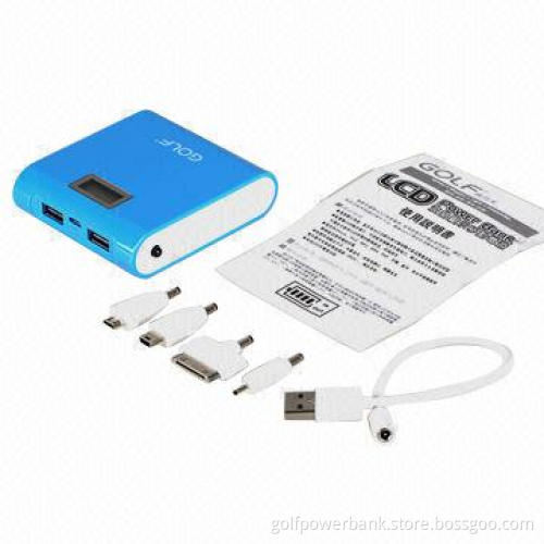 Mobile power bank, LCD interface with dual USB output ports